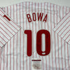 Autographed/Signed Larry Bowa 1980 WS Champs Philadelphia Pinstripe Baseball Jersey JSA COA