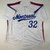 Autographed/Signed Dennis Martinez Montreal White Baseball Jersey JSA COA by Hall of Fame Sports Memorabilia