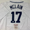 Autographed/Signed Denny McLain Detroit White Baseball Jersey JSA COA by Hall of Fame Sports Memorabilia