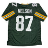 Autographed/Signed Jordy Nelson Green Bay Green Football Jersey JSA COA