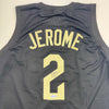 Autographed/Signed Ty Jerome Cleveland Black Basketball Jersey Beckett BAS COA