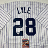 Autographed/Signed Sparky Lyle New York Pinstripe Baseball Jersey JSA COA by Hall of Fame Sports Memorabilia