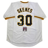 Autographed/Signed Hank Henry Aaron Atlanta White Baseball Jersey JSA COA/LOA