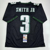 Autographed/Signed Nolan Smith Jr. Philadelphia Black Football Jersey JSA COA