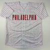 Autographed/Signed Jonathan Papelbon Philadelphia Pinstripe Baseball Jersey JSA COA