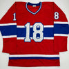 Autographed/Signed Serge Savard HOF 86 Montreal Red Hockey Jersey JSA COA by Hall of Fame Sports Memorabilia