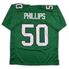 Autographed/Signed Jaelan Phillips Philadelphia Kelly Green Football Jersey PSA/DNA COA by Hall of Fame Sports Memorabilia