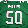 Autographed/Signed Jaelan Phillips Philadelphia Kelly Green Football Jersey PSA/DNA COA by Hall of Fame Sports Memorabilia