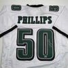 Autographed/Signed Jaelan Phillips Philadelphia White Football Jersey PSA/DNA COA by Hall of Fame Sports Memorabilia