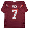 Autographed/Signed Michael Mike Vick Virginia Tech Maroon College Football Jersey Beckett BAS COA by Hall of Fame Sports Memorabilia