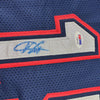 Autographed/Signed Vince Carter New Jersey NJ Navy Blue Basketball Jersey PSA/DNA COA