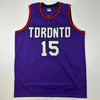 Autographed/Signed Vince Carter Toronto Purple Basketball Jersey PSA/DNA COA