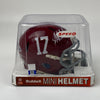 Autographed/Signed Nick Saban Alabama Crimson Tide Mini College Football Helmet Beckett BAS COA