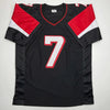 Autographed/Signed Michael Mike Vick Atlanta Black Football Jersey Beckett BAS COA by Hall of Fame Sports Memorabilia
