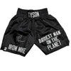 Autographed/Signed Mike Tyson Iron Mike Baddest Man on the Planet Black Boxing Trunks JSA COA by Hall of Fame Sports Memorabilia