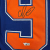 Autographed/Signed Connor McDavid Edmonton Oilers Authentic Blue Hockey Jersey Fanatics COA