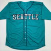 Autographed/Signed Edgar Martinez Seattle Teal Baseball Jersey JSA COA by Hall of Fame Sports Memorabilia
