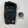 Autographed/Signed Chuck Liddell The Iceman Black UFC MMA Glove Ultimate Fighting Beckett BAS COA