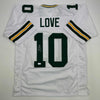 Autographed/Signed Jordan Love Green Bay White Football Jersey Beckett BAS COA