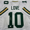 Autographed/Signed Jordan Love Green Bay White Football Jersey Beckett BAS COA