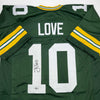 Autographed/Signed Jordan Love Green Bay Green Football Jersey Beckett BAS COA