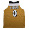 Autographed/Signed Gilbert Arenas Washington Gold Basketball Jersey Beckett BAS COA by Hall of Fame Sports Memorabilia