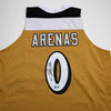 Autographed/Signed Gilbert Arenas Washington Gold Basketball Jersey Beckett BAS COA by Hall of Fame Sports Memorabilia