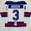 Autographed/Signed Ken Morrow Team USA Miracle On Ice 1980 White Hockey Jersey JSA COA