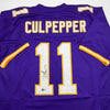 Autographed/Signed Daunte Culpepper Minnesota Purple Football Jersey Beckett BAS COA by Hall of Fame Sports Memorabilia