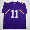 Autographed/Signed Daunte Culpepper Minnesota Purple Football Jersey Beckett BAS COA by Hall of Fame Sports Memorabilia
