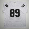 Autographed/Signed Brock Bowers Las Vegas Oakland White Football Jersey Beckett BAS COA by Hall of Fame Sports Memorabilia