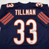Autographed/Signed Charles Tillman Peanut Chicago Blue Football Jersey Beckett BAS COA by Hall of Fame Sports Memorabilia