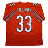 Autographed/Signed Charles Tillman Peanut Chicago Orange Football Jersey Beckett BAS COA by Hall of Fame Sports Memorabilia