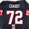 Autographed/Signed Thomas Chabot Ottawa Black Hockey Jersey JSA COA by Hall of Fame Sports Memorabilia