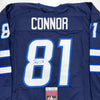 Autographed/Signed Kyle Connor Winnipeg Blue Hockey Jersey JSA COA by Hall of Fame Sports Memorabilia