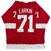 Autographed/Signed Dylan Larkin Detroit Red Hockey Jersey Beckett BAS COA by Hall of Fame Sports Memorabilia