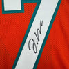 Framed Autographed/Signed Jaylen Waddle 35x39 Miami Orange Football Jersey JSA COA
