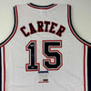 Autographed/Signed Vince Carter New Jersey NJ White Basketball Jersey PSA/DNA COA