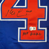Autographed/Signed Kevin Lowe "HOF 2020" Edmonton Blue Hockey Jersey Beckett BAS COA