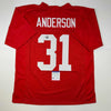 Autographed/Signed Will Anderson Alabama Red College Football Jersey PSA/DNA COA