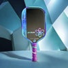 Proton Project Peacock 15mm Elongated Black/Jade/Plum Pickleball Paddle & Cover by The Mad Pickler