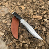 Handmade Carbon Steel Bowie Knife with Black Resin Handle | Full Tang Clip Point Blade by JW SteelCrafts