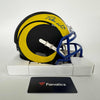 Autographed/Signed Puka Nacua Los Angeles Rams Mini Football Helmet Fanatics COA