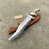 Frontier Bowie Knife 8 Inch blade Clip Point Carbon Steel Blade | Hunting Outdoor by JW SteelCrafts
