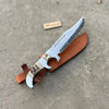 Frontier Bowie Knife 8 Inch blade Clip Point Carbon Steel Blade | Hunting Outdoor by JW SteelCrafts