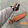 Frontier Bowie Knife 8 Inch blade Clip Point Carbon Steel Blade | Hunting Outdoor by JW SteelCrafts