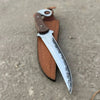 Indonesian Karambit Knife Recurve Blade acid etched Outdoor Utility by JW SteelCrafts
