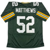 Autographed/Signed Clay Matthews Green Bay Green Football Jersey JSA COA