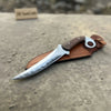 Indonesian Karambit Knife Recurve Blade acid etched Outdoor Utility by JW SteelCrafts
