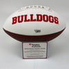 Autographed/Signed Kirby Smart Georgia Bulldogs Full Size FS F/S White Panel Logo College Football Fanatics COA